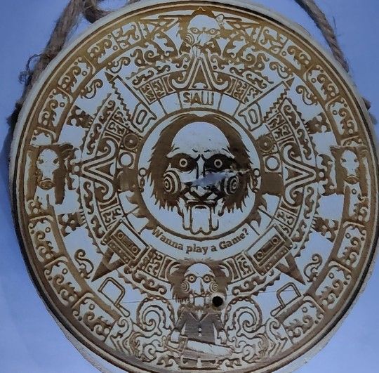 JigSaw Aztec Calendar Design Wall Art 