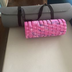 321 Strong Foam Roller and Strapped Yoga mat