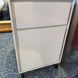 Pilsen white crate and barrel file cabinet