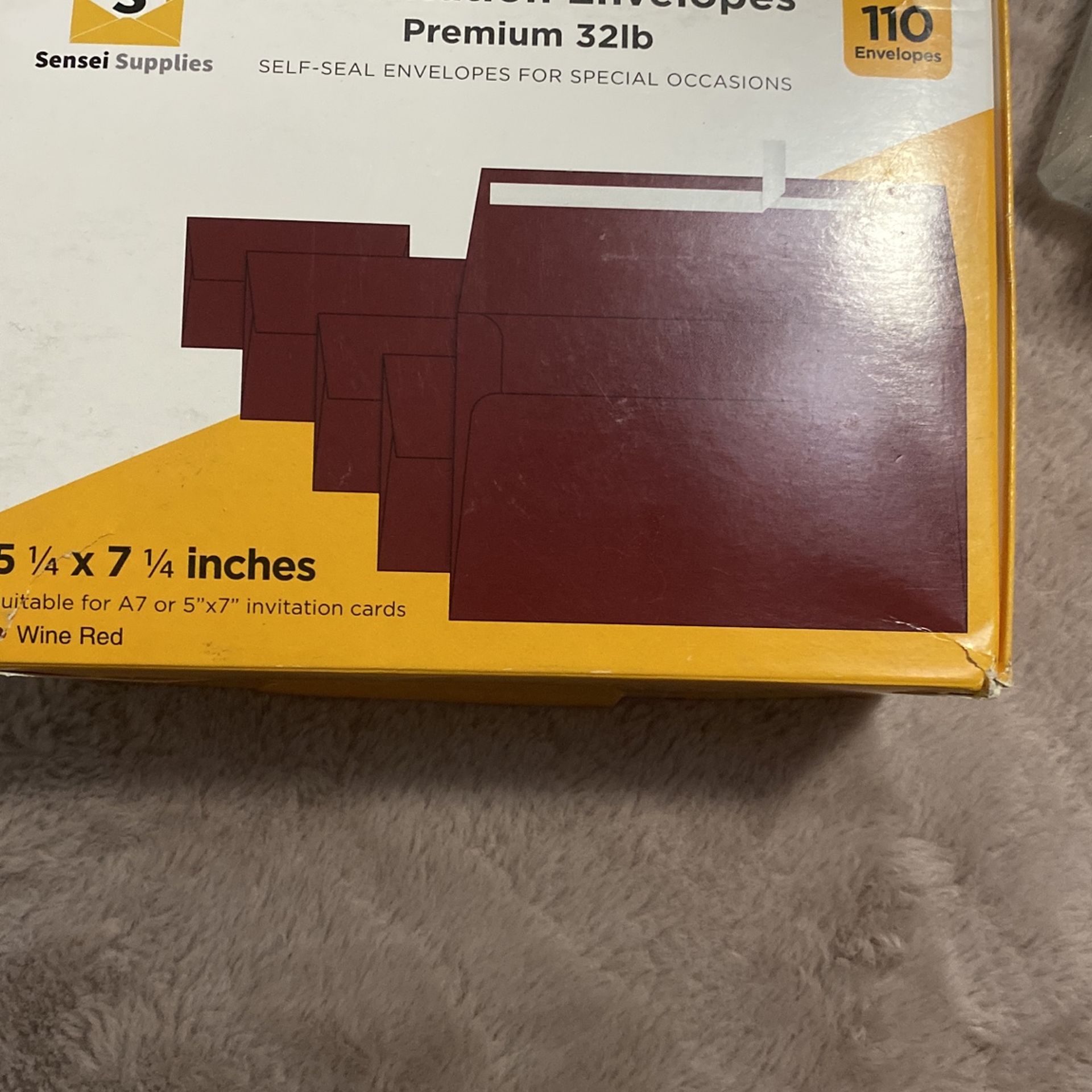 Wine Red Invitation Envelopes