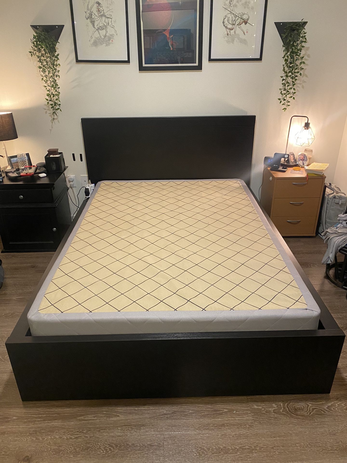 IKEA Malm Bed Frame - Under Bed Storage, Size Full