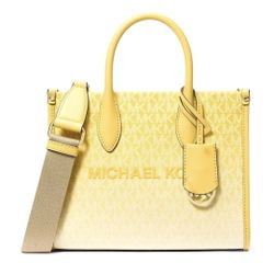 Michael Kors Mirella Small Ombré Logo Crossbody Bag Daisy Yellow / Dust bag