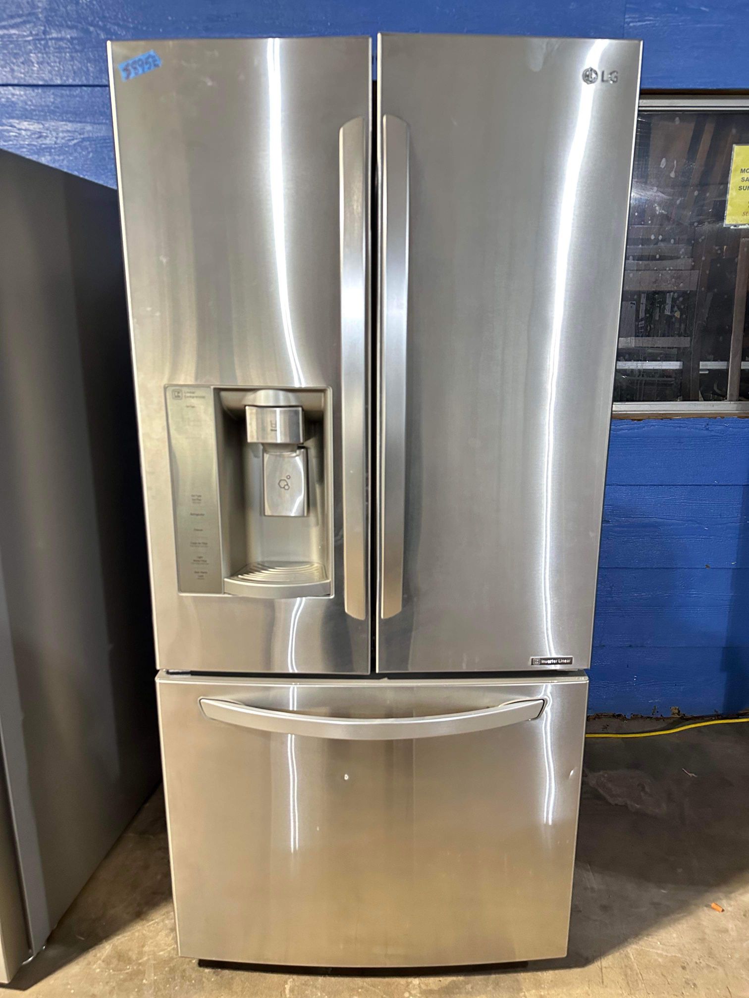 33” Refrigerator LG French Doors Stainless Steel 