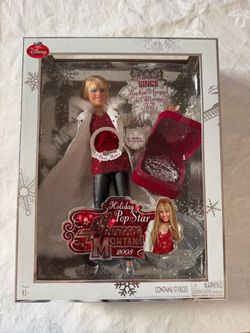 Disney Hannah Montana Holiday Pop Star Doll 2008 – New in Box – Singing Doll
