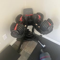 Bowflex Select tech Dumbbell With Stand And Bench Plus Others