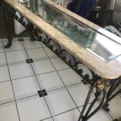 Marble/Glass Running Table