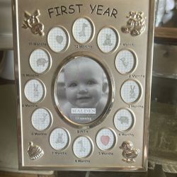 1st Year  Silver Picture Frame from Malden