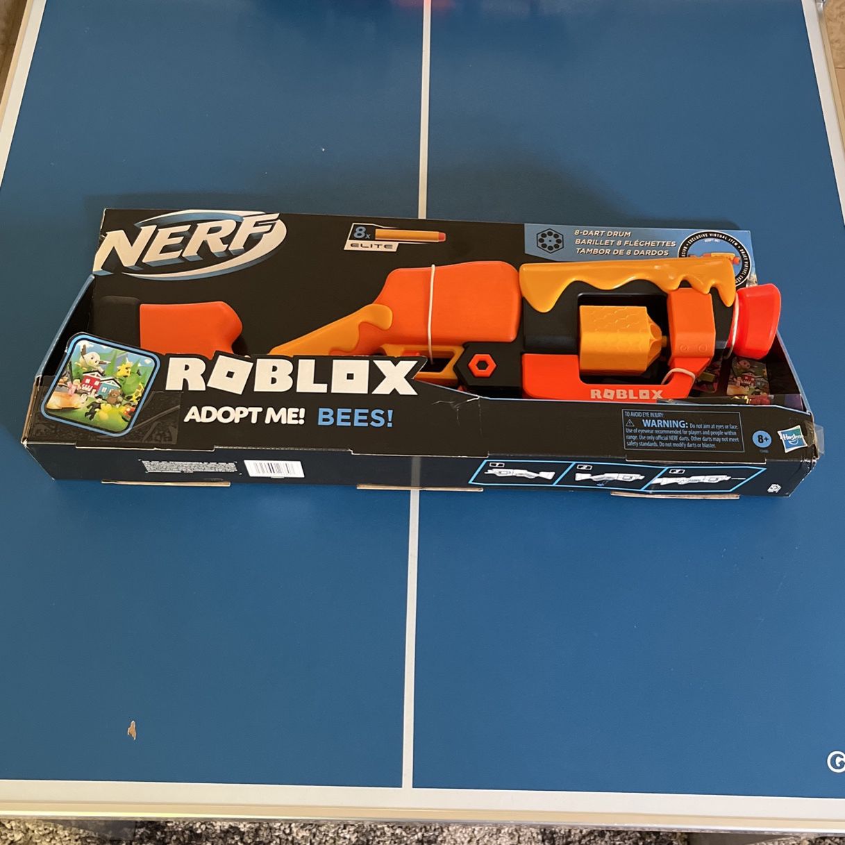 NEW NERF Roblox Adopt Me BEES! Dart Blaster Gun 8-Dart Drum 8x