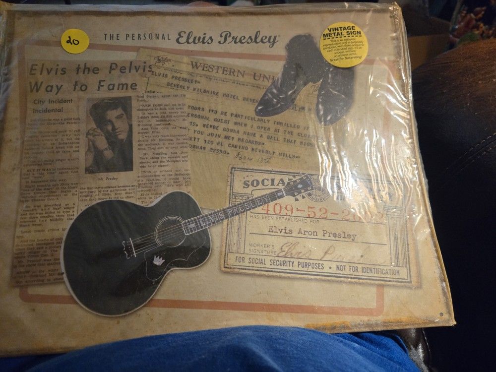 Tin Elvis Presley Personalized Sign