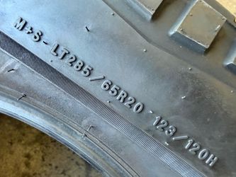 Tesla Cyber Truck Tire LT 285/65/20 GOODYEAR (1 Only) $100.00