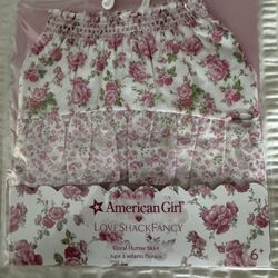 American Girl Love Shack Fancy Floral Flutter Skirt 