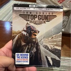 Top Gun Maverick 4k Blu Ray Combo Brand New Steelbook