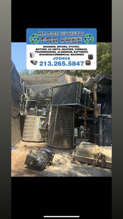 Picking up Metal for free all over Riverside county