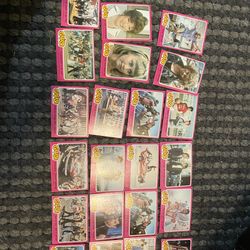 Vintage 1978 Grease Movie Trading Card Lot – 20+ Cards w/ Duplicates – John Travolta Olivia Newton-John  ⸻  Description  Vintage 1978 Topps Grease tra