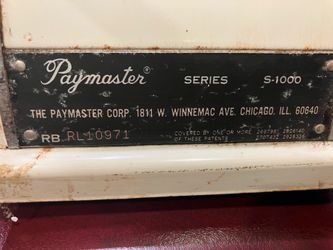 Paymaster vintage series S1000