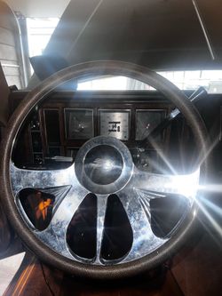 24” 3D Billet and steering wheel