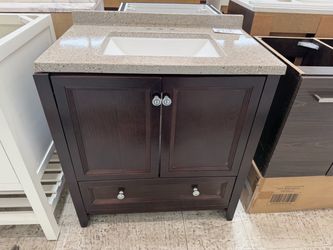 30in bathroom vanity brown