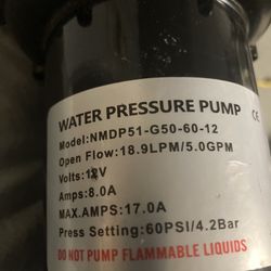 Water Pressure Pump