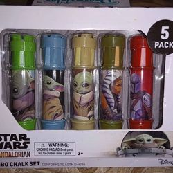 New Star Wars Mandalorian Jumbo 5pc Chalk Set