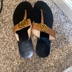 Gucci Double G thong sandals