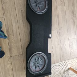 2 -12" Kicker ComRt Down Firing Subwoofers