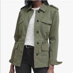 NWOT Banana Republic Twill Utility Jacket