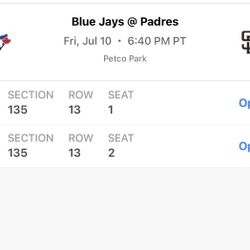 Padres Vs Blue Jays FRIDAY 7/10