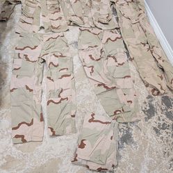 Collectible U.S. Military Desert Camouflage Uniform (DCU) sets Vintage