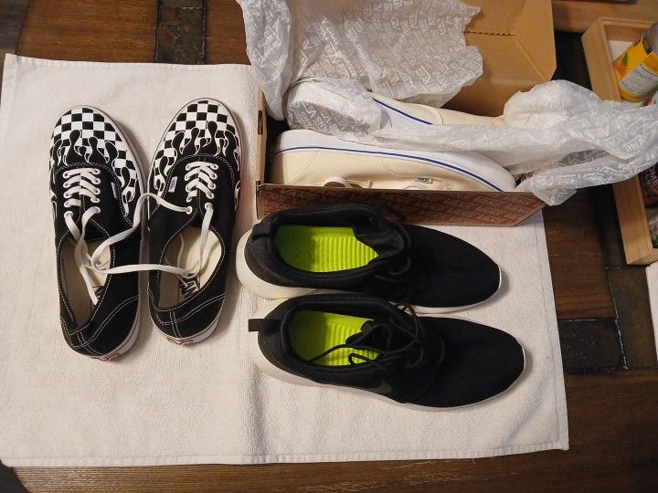 3 Pairs Of Shoes & Bookbag