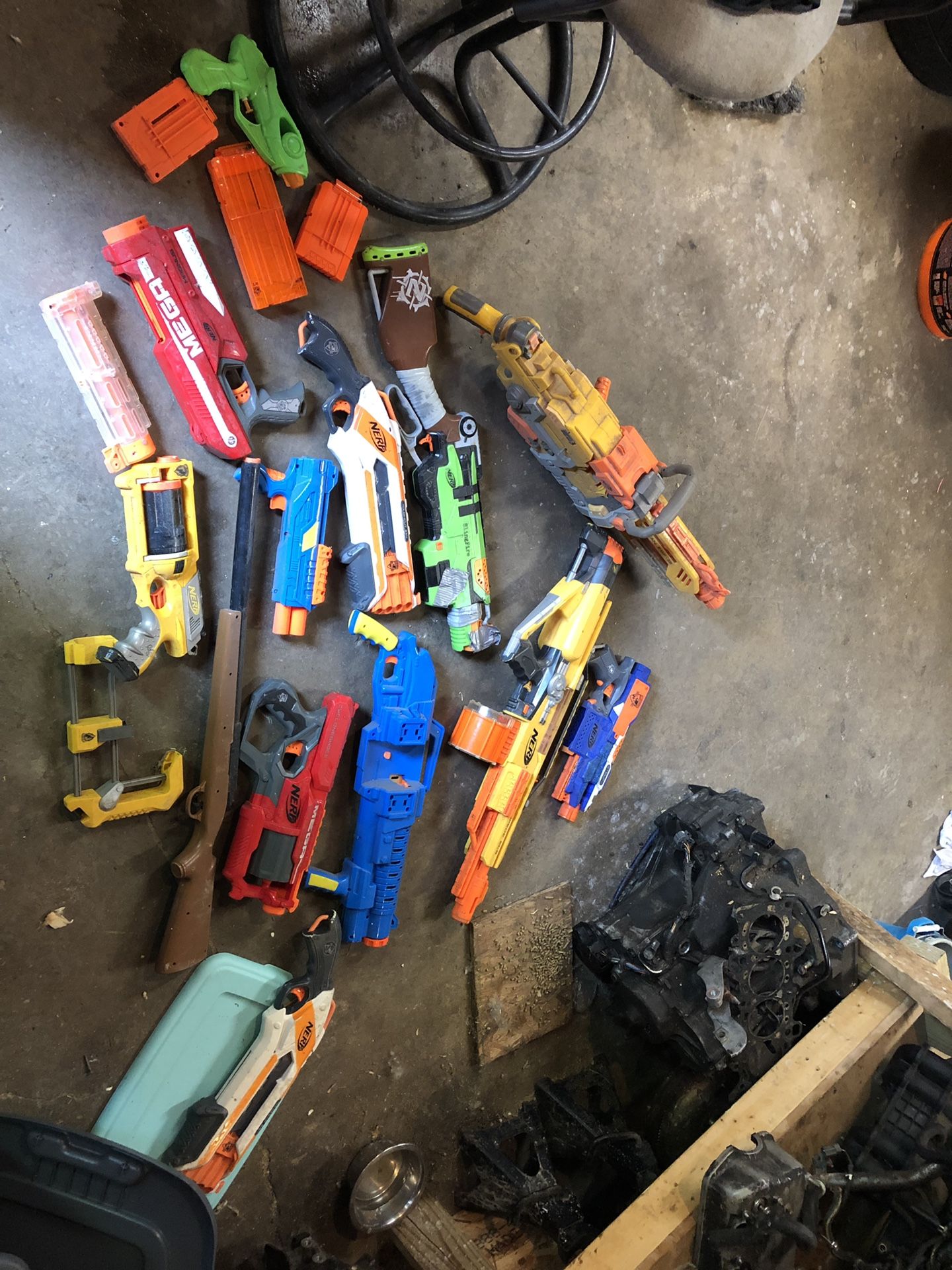 A lot of nerf guns toy guns kids toy guns