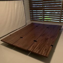 Floyd Bed Frame W/ Headboard - Walnut
