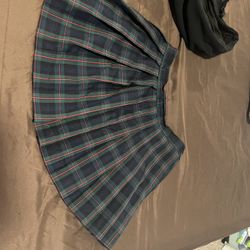 Vintage Plaid Skirt 