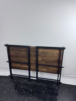 Folding Table Industrial Wood and Metal