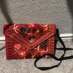 Embroidered purse