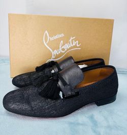 Christian Louboutin Black Tassel Loafers