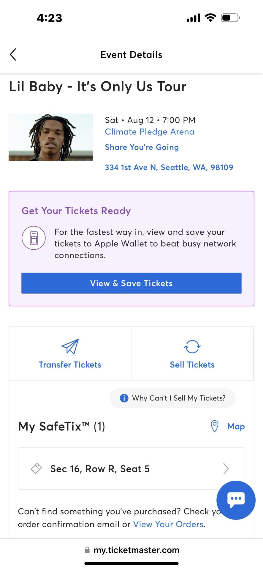 Lil Baby Ticket