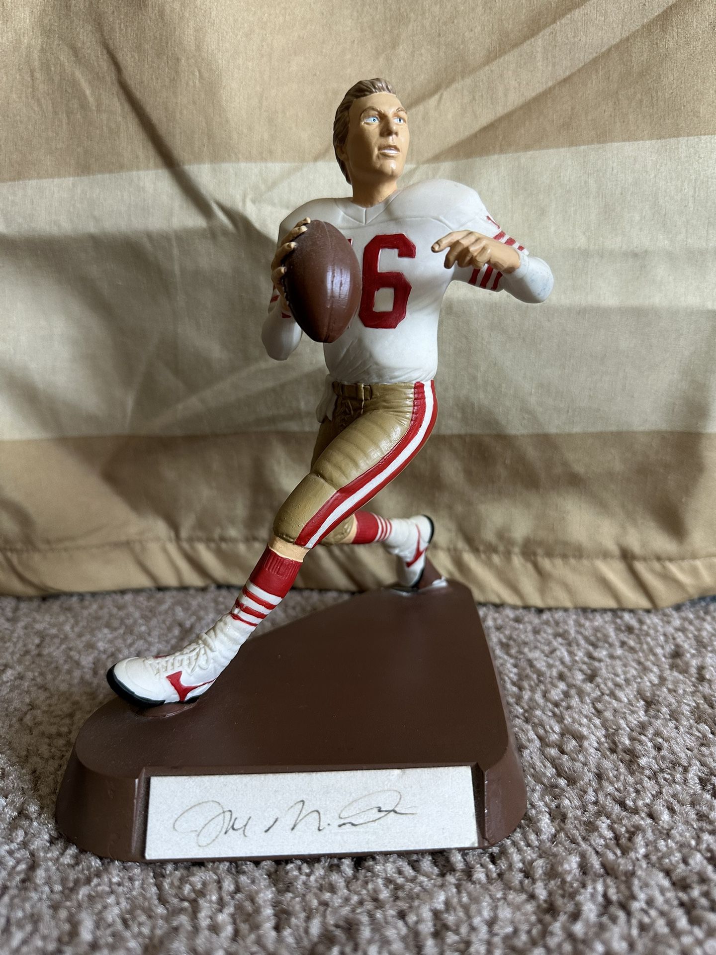 Joe Montana Signed 9" Salvino Statue Autographed 49ers