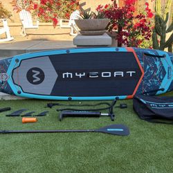 MYBOAT 11'6"×34"×6" Extra Wide Inflatable Paddle Board