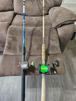 Older fishing rods reels combos for inshore offshore boat pier bridge shore beach etc