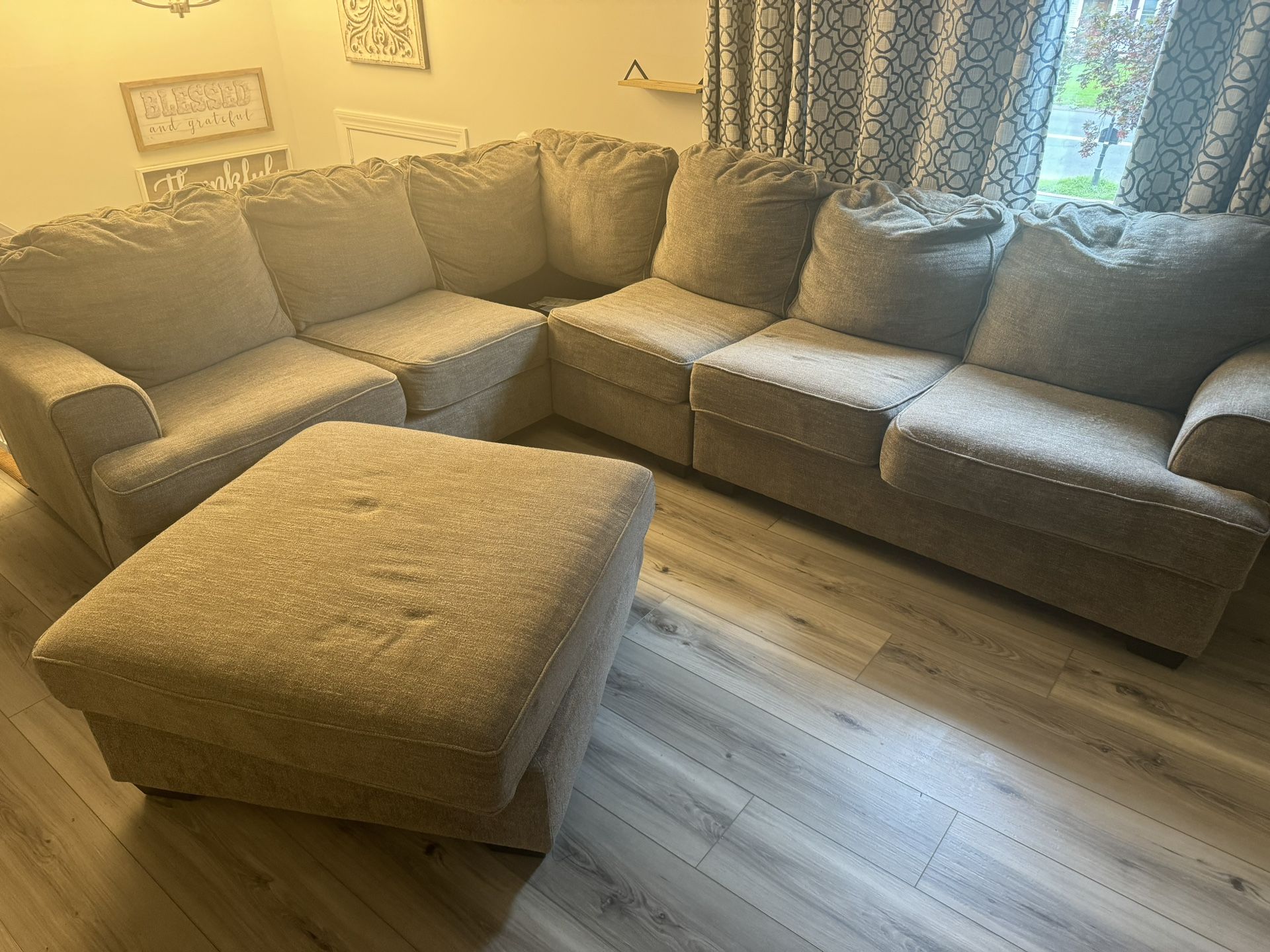 Couch And Ottoman With Storage !