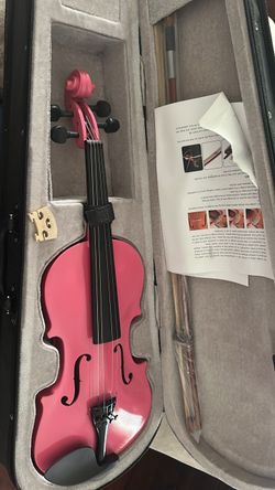 4/4 full size Pink Violin with Case and Bow new, bridge, rosin