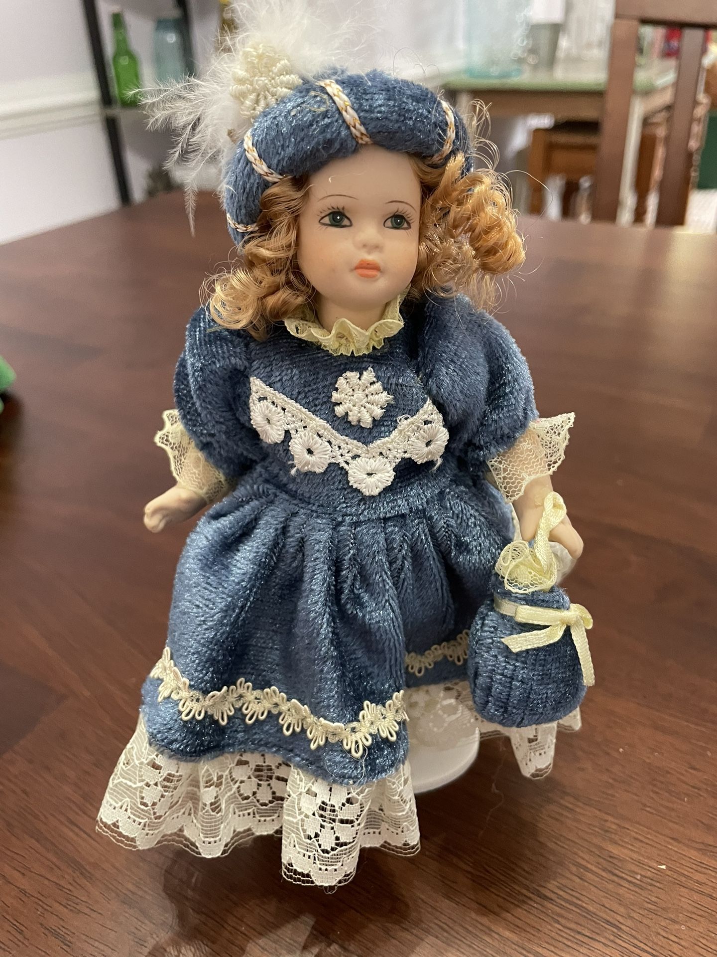 7” Porcelain Victorian Collectable Doll