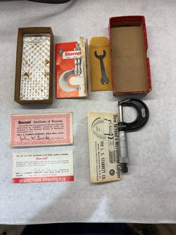 micrometer NO. Starrett micrometer No. 436-1in