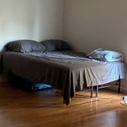 Zinus Full Sized Bed + Amazon Bed Frame