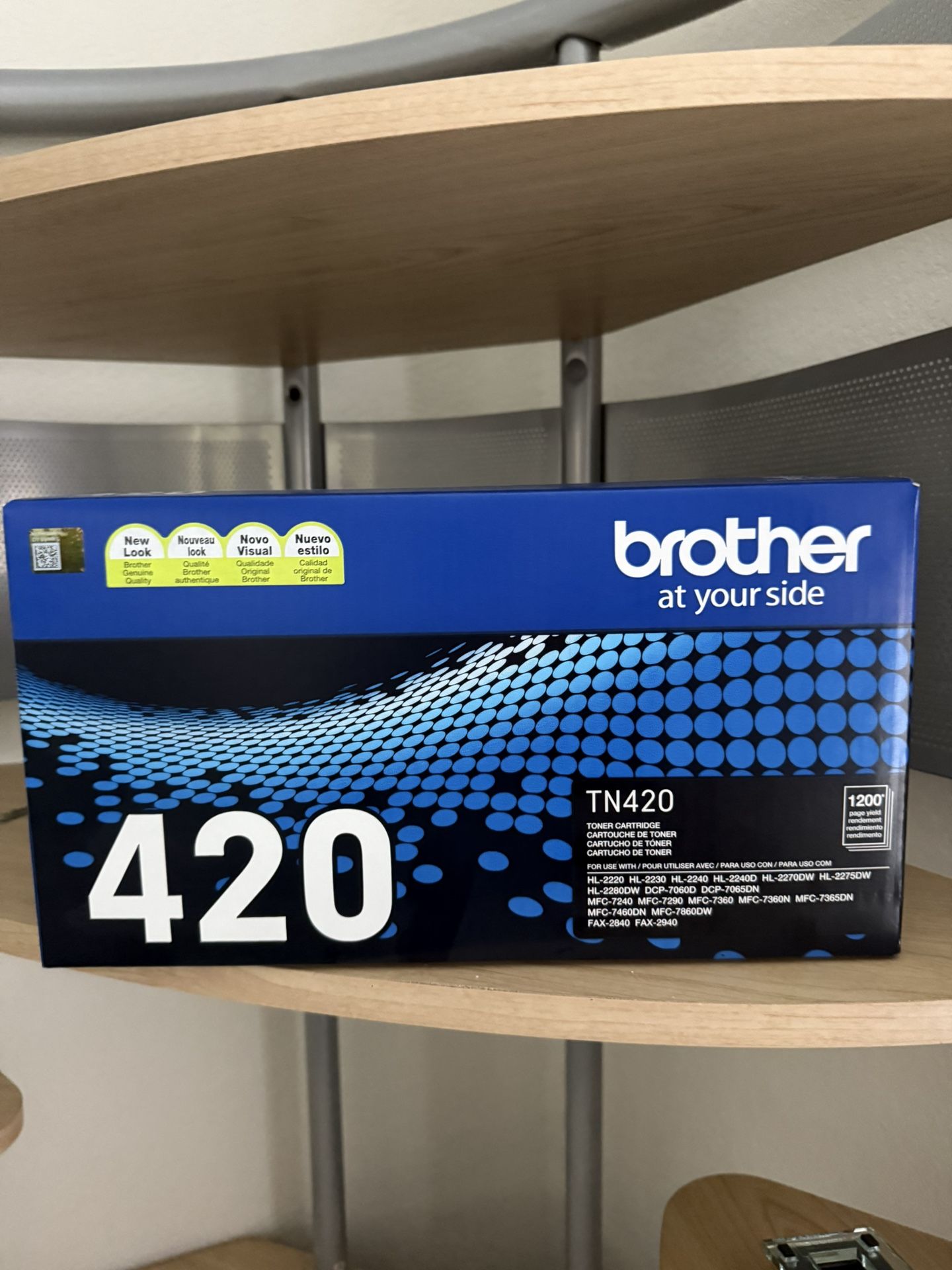 ✅ Genuine Brother TN‑420 Toner Cartridge (1,200 Pages) – Sealed Box