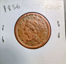 1856 American large cent coin