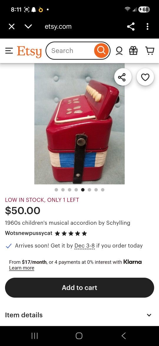 Schylling Retro Accordion 