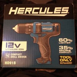 Hercules CORDLESS DRILL DRIVER - NIB