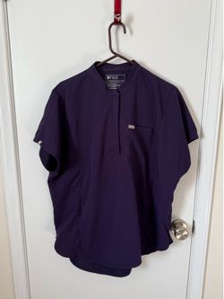 Figs Montex XXL scrub top- deep purple