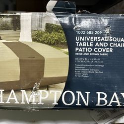 Universal Square Table And Chair Patio Cover 84in W X 84in L X 30in H Band New In The Box